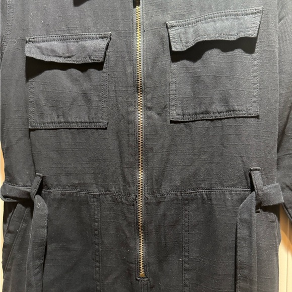 One Teaspoon Charcoal Zip-Up Jumpsuit - Picture 2 of 5